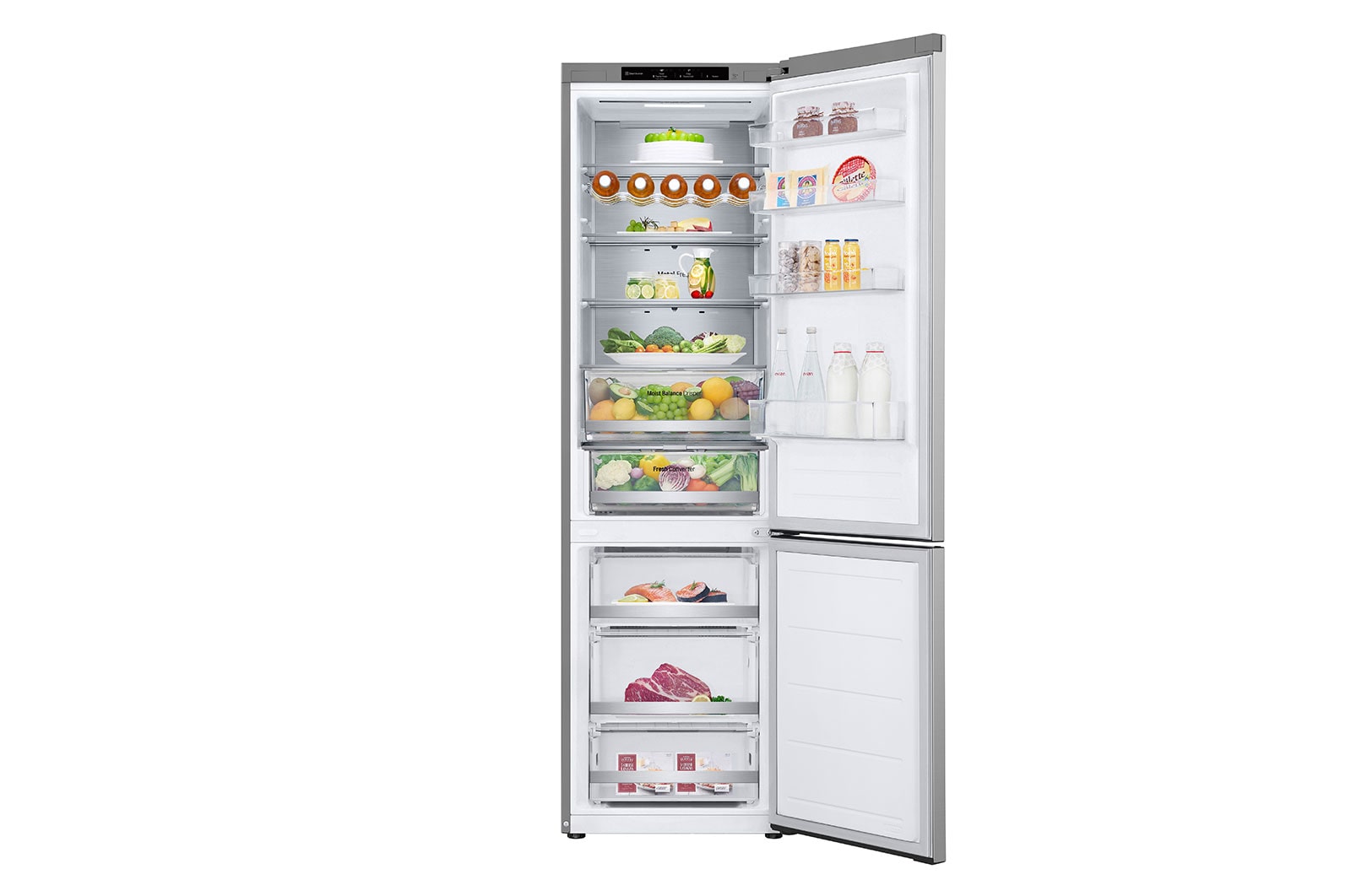 LG Kühl-Gefrierkombination A, 387L, 203cm, Total No Frost, Smart Inverter