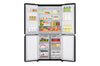LG Slim Fit Multi-Door Kühlschrank 530L, Energieeffizienz E, Matte Black Steel