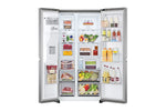 Lade das Bild in den Galerie-Viewer, LG Side-by-Side Kühlschrank, Silber, Door-in-Door, 635L, Eis- &amp; Wasserspender
