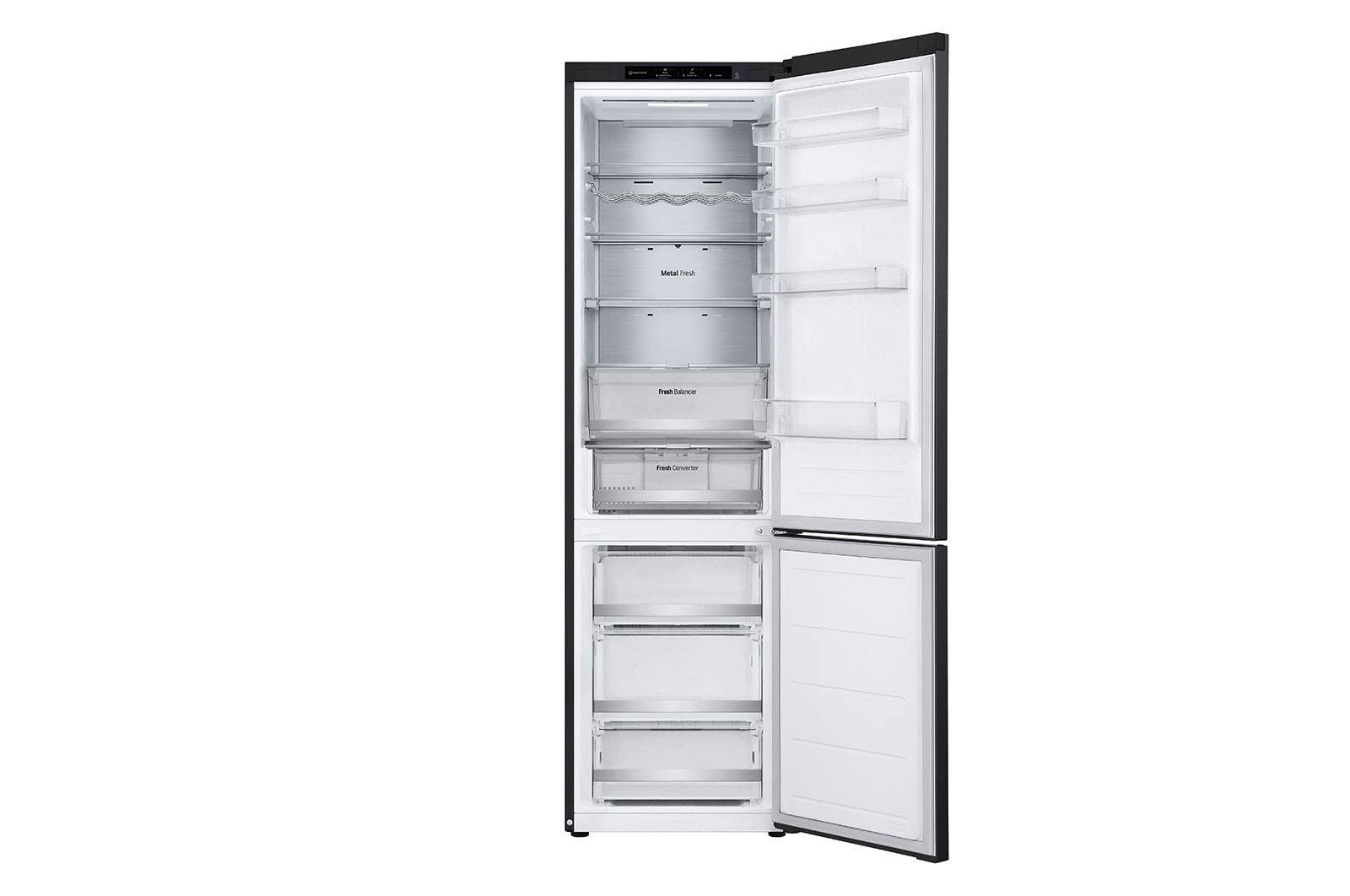 LG GBV7280CEV Kühl-Gefrierkombination 387L, Smart Inverter Kompressor, Essence Black Steel