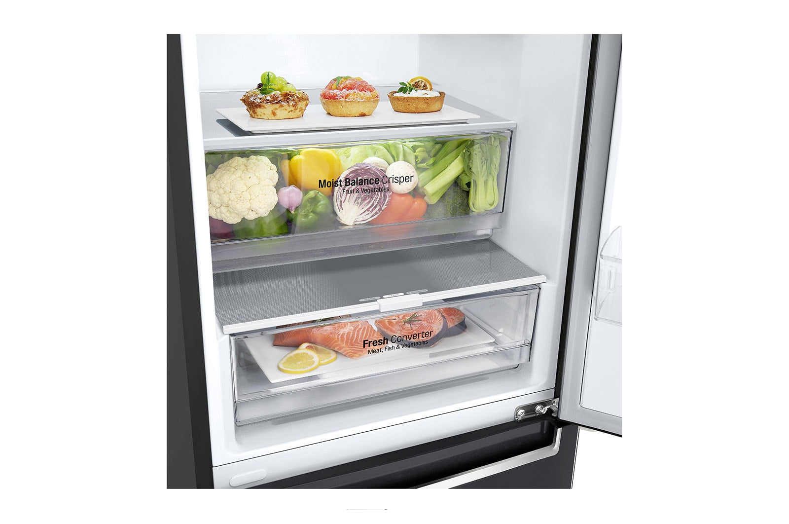 LG GBB62MCGGN Kühl-Gefrierkombination 384L, Mattschwarz, Smart Inverter Kompressor