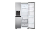 Lade das Bild in den Galerie-Viewer, LG Side-by-Side Kühlschrank, Silber, Door-in-Door, 635L, Eis- &amp; Wasserspender
