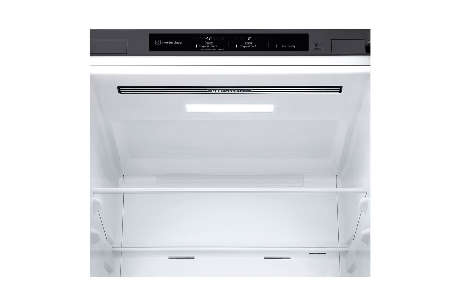 LG Kühl-Gefrierkombination 384L, Inverter Linear Kompressor, A-Klasse, Platinum Silber