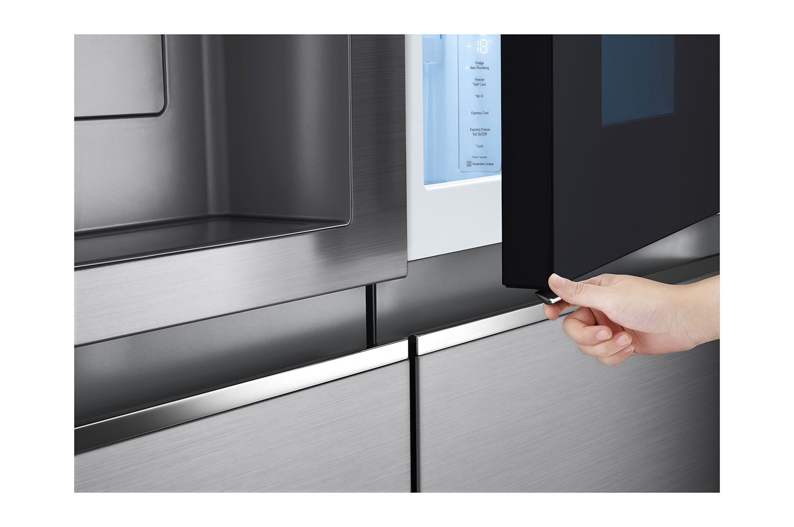 LG GSXV91PZAE Side-by-Side Kühlschrank: InstaView, Eisspender, 635L, Platinum Silber
