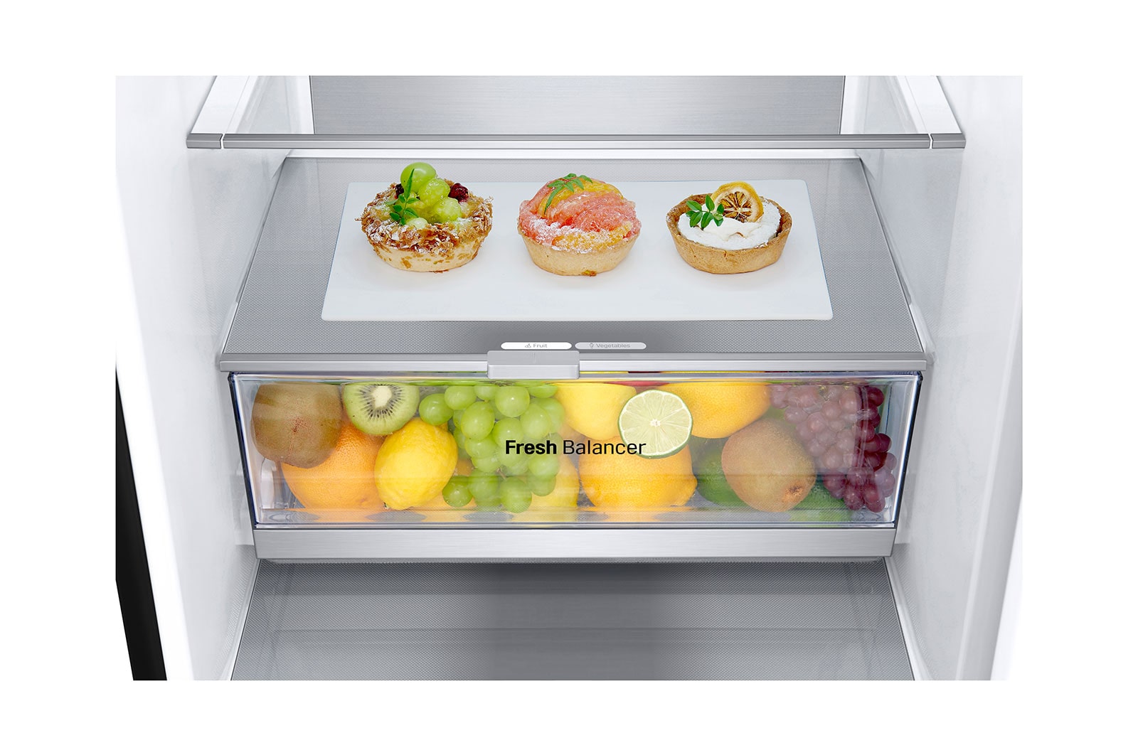 LG GBV7280CEV Kühl-Gefrierkombination 387L, Smart Inverter Kompressor, Essence Black Steel