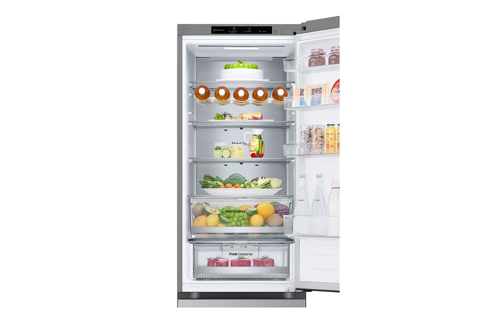 LG Kühl-Gefrierkombination A, 387L, 203cm, Total No Frost, Smart Inverter