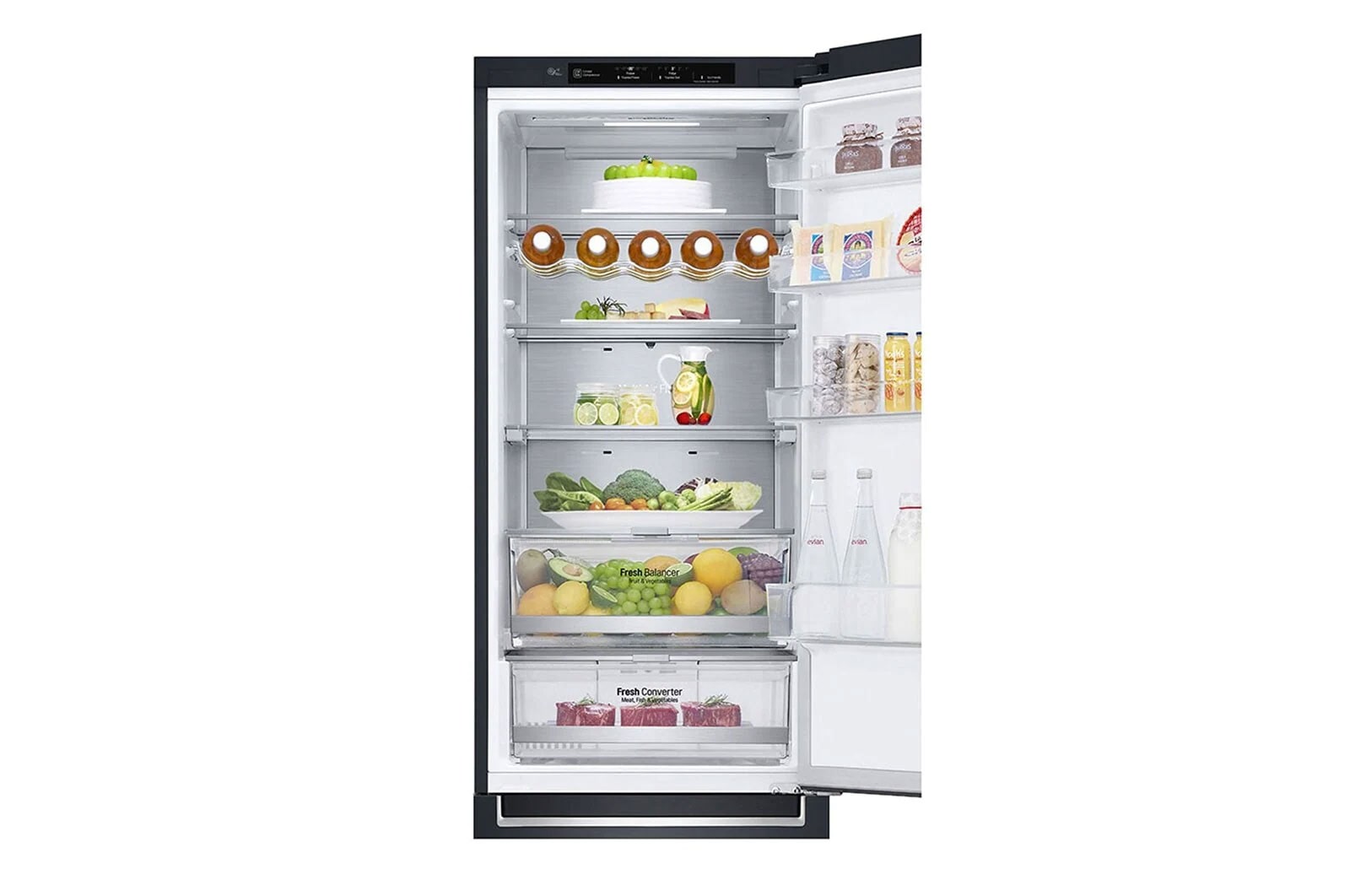 LG GBB92MCBAP Kühl-Gefrierkombination: Mattschwarz, 384L, A-Klasse, Inverter Linear Compressor