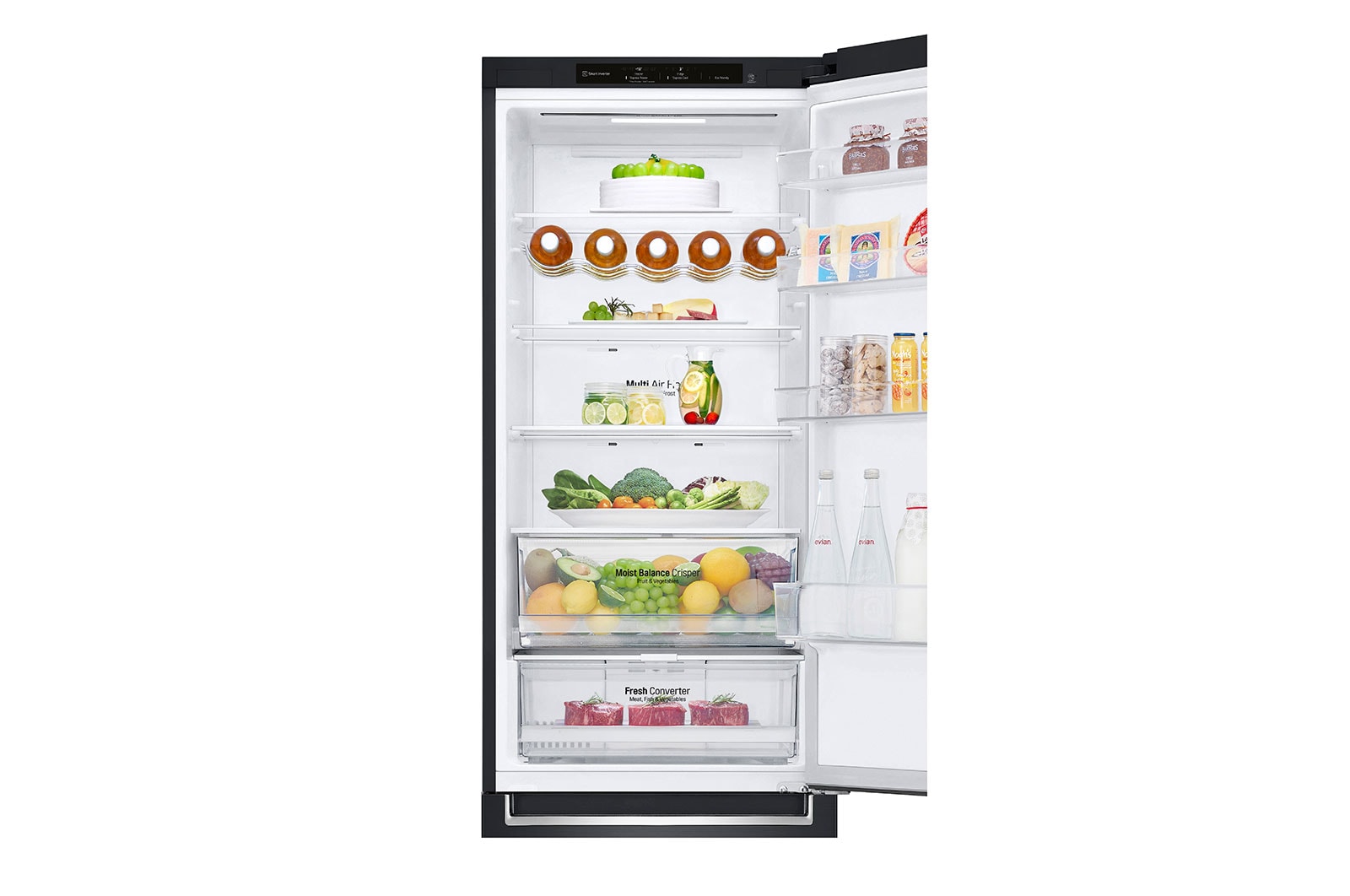 LG GBB62MCGGN Kühl-Gefrierkombination 384L, Mattschwarz, Smart Inverter Kompressor