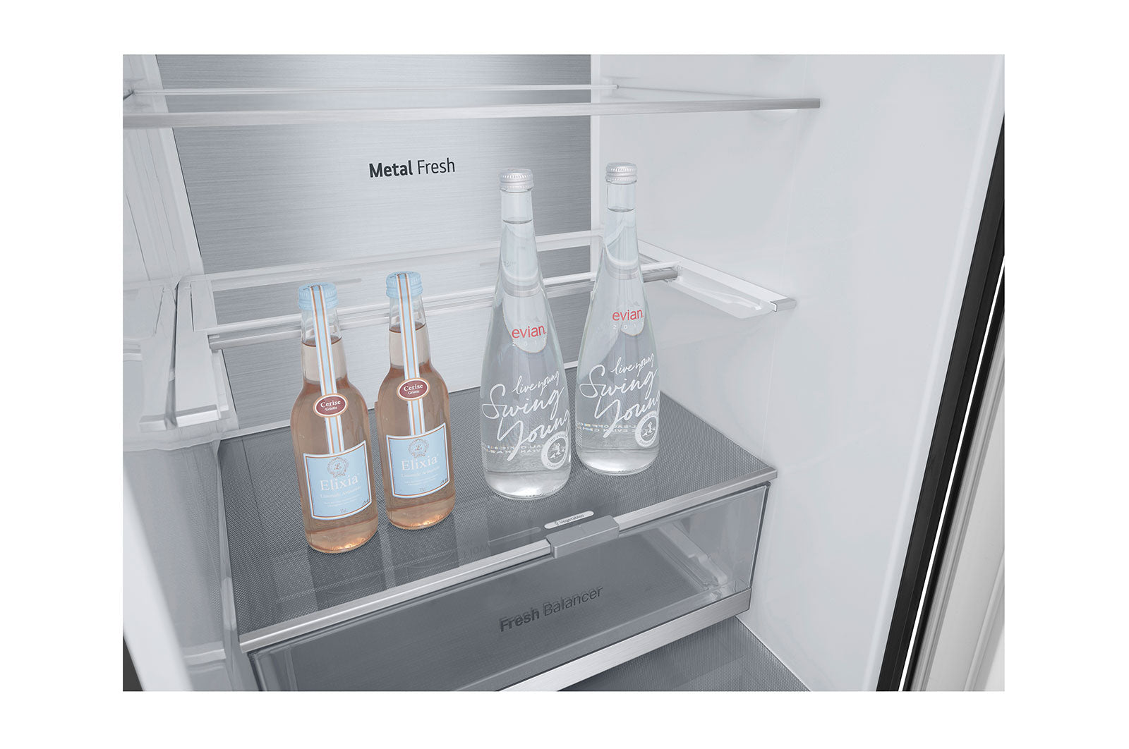 LG GBV7280CEV Kühl-Gefrierkombination 387L, Smart Inverter Kompressor, Essence Black Steel