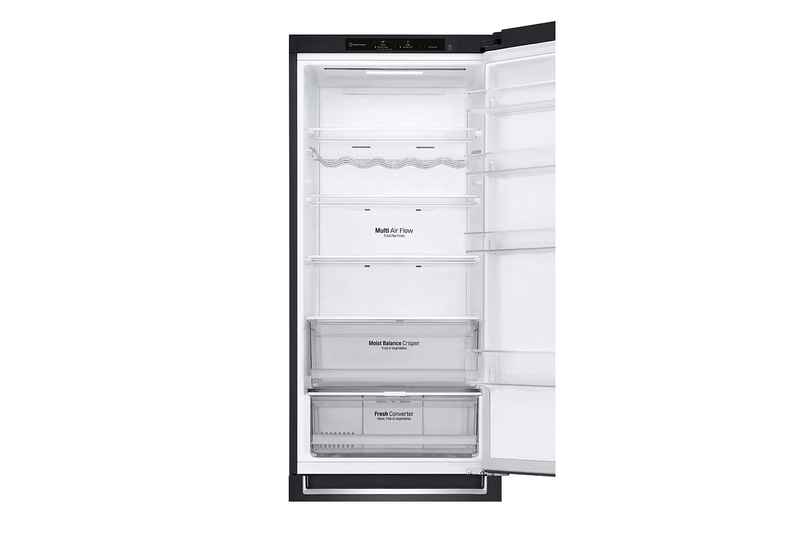 LG GBB62MCGGN Kühl-Gefrierkombination 384L, Mattschwarz, Smart Inverter Kompressor