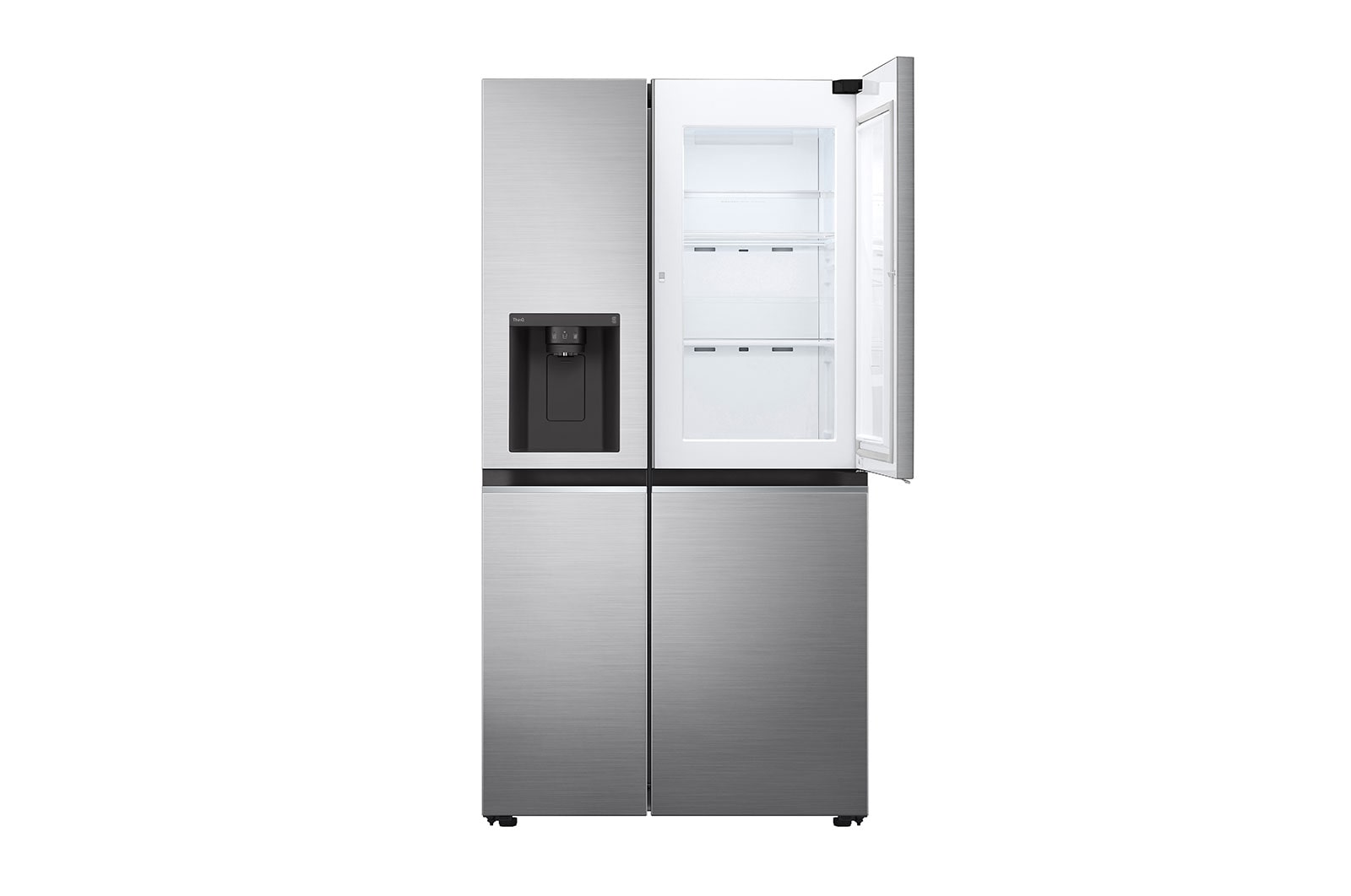 LG Side-by-Side Kühlschrank, Silber, Door-in-Door, 635L, Eis- & Wasserspender