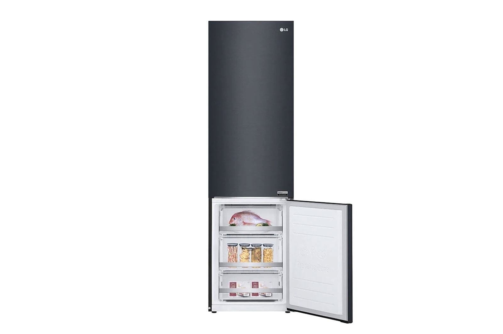 LG GBB92MCBAP Kühl-Gefrierkombination: Mattschwarz, 384L, A-Klasse, Inverter Linear Compressor