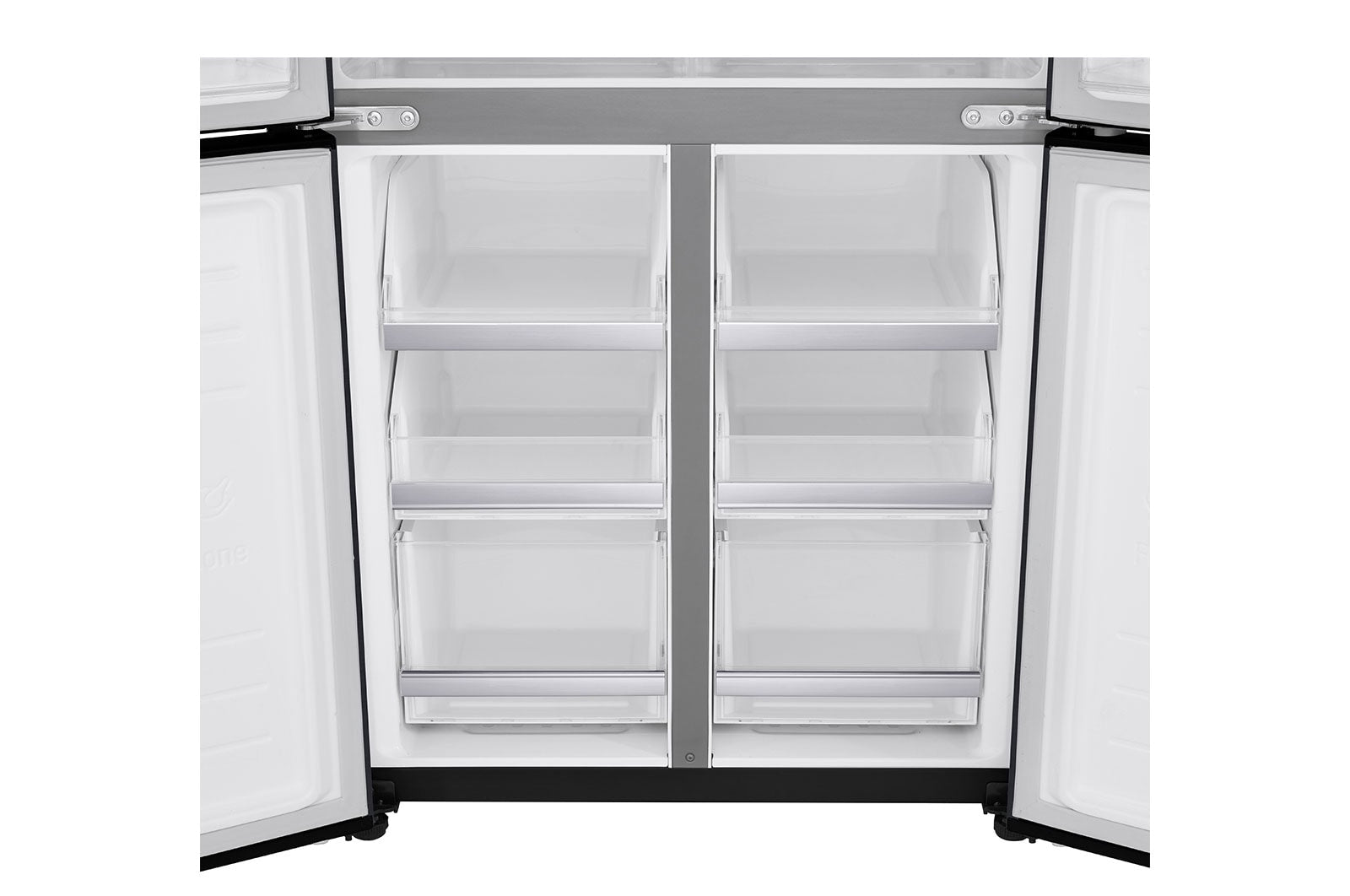 LG Slim Fit Multi-Door Kühlschrank 530L, Energieeffizienz E, Matte Black Steel