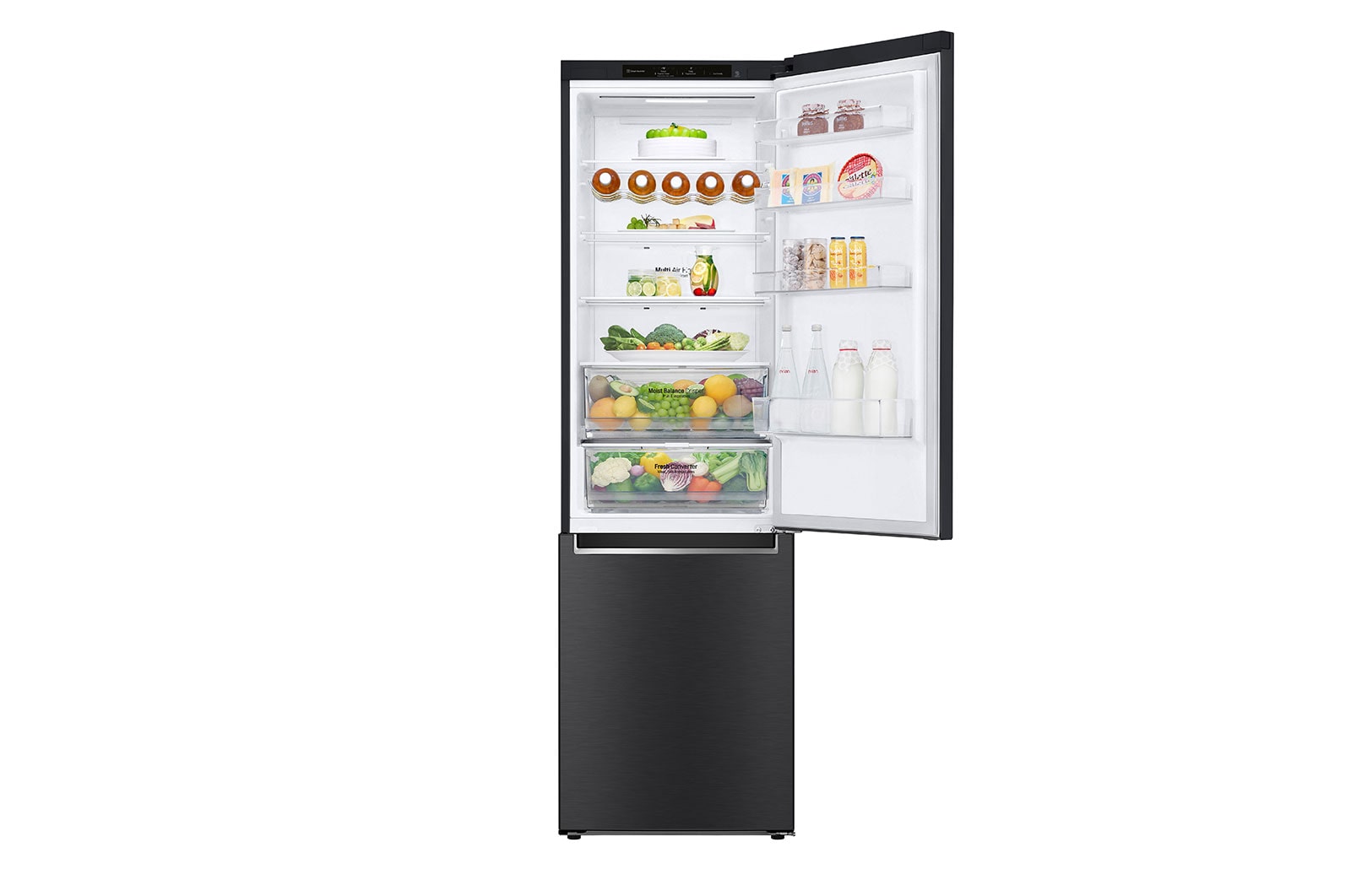 LG GBB62MCGGN Kühl-Gefrierkombination 384L, Mattschwarz, Smart Inverter Kompressor