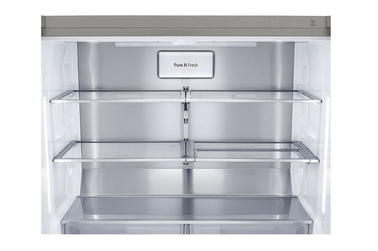 LG InstaView Side-by-Side Kühlschrank: 638L Multi-Door mit Eis- & Wasserspender
