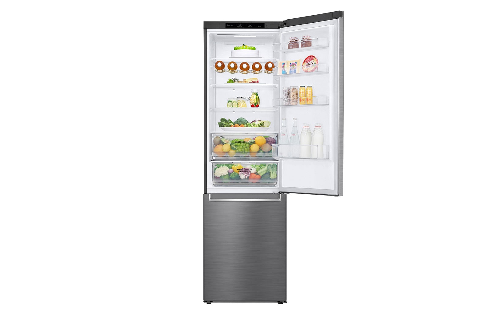LG GBB62PZGGN Kühl-Gefrierkombination: 384L, Smart Inverter, LinearCooling, DoorCooling+
