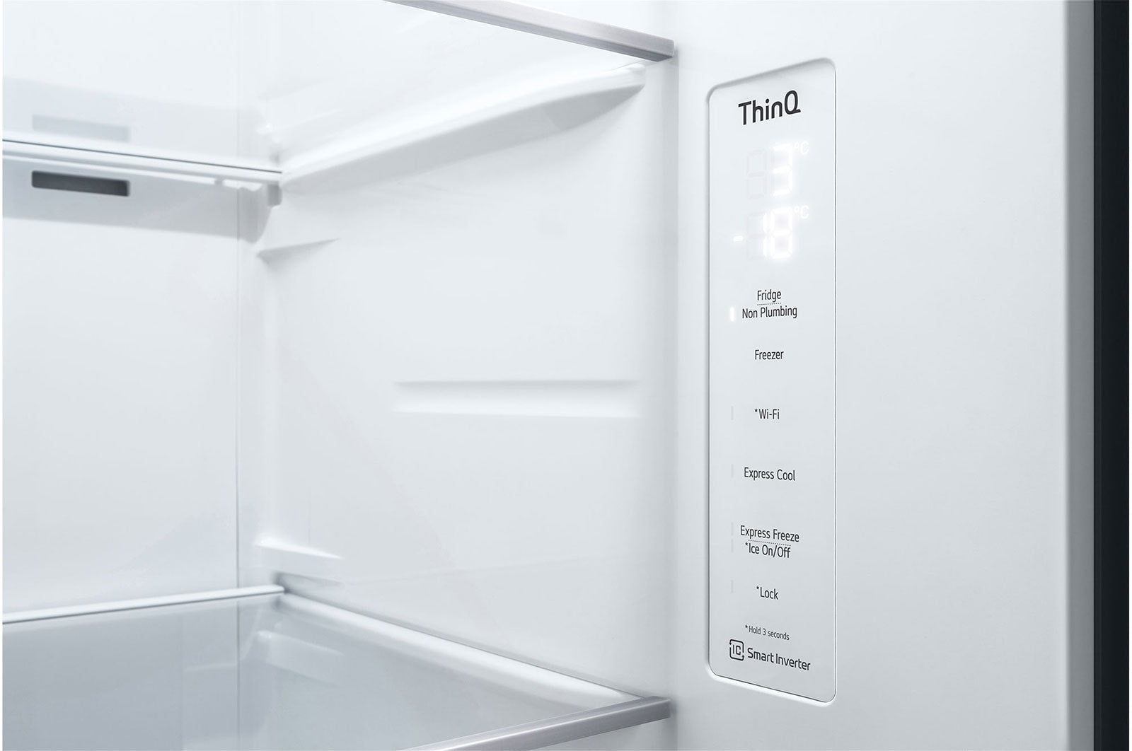 LG Side-by-Side Kühlschrank InstaView 635L, Eis, Crushed Ice, Wasserspender, Smart Inverter