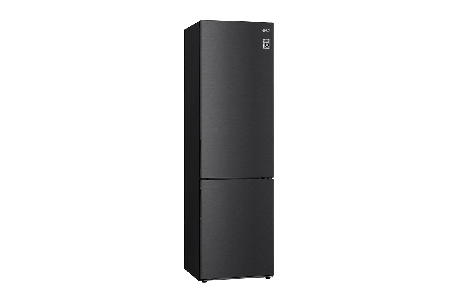 LG Kühl-Gefrierkombination 384L Smart Inverter Kompressor Matte Black EEK C
