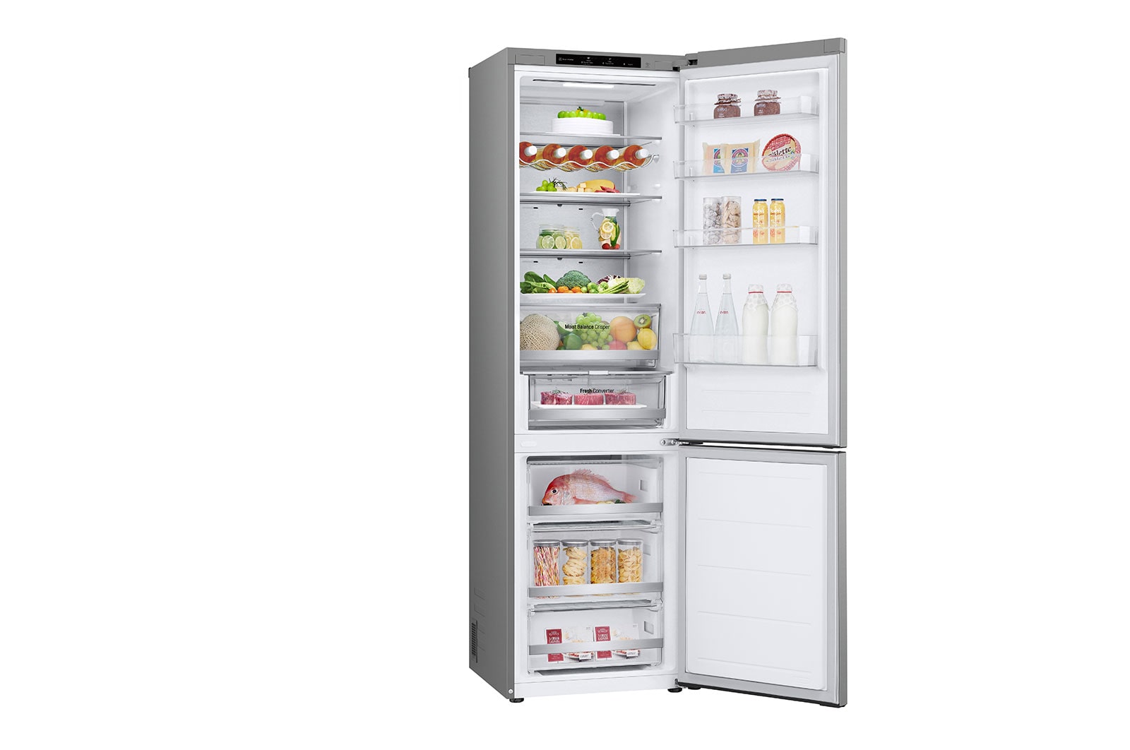 LG Kühl-Gefrierkombination A, 387L, 203cm, Total No Frost, Smart Inverter