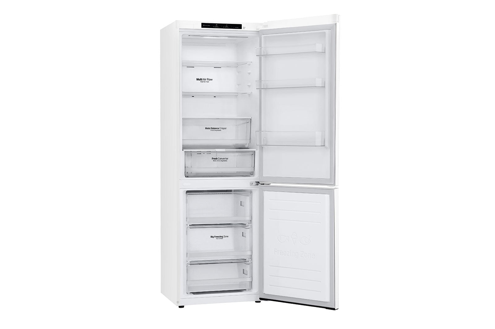 LG GBB61SWGCN1 Kühl-Gefrierkombination: Smart Inverter, NatureFRESH, Super White