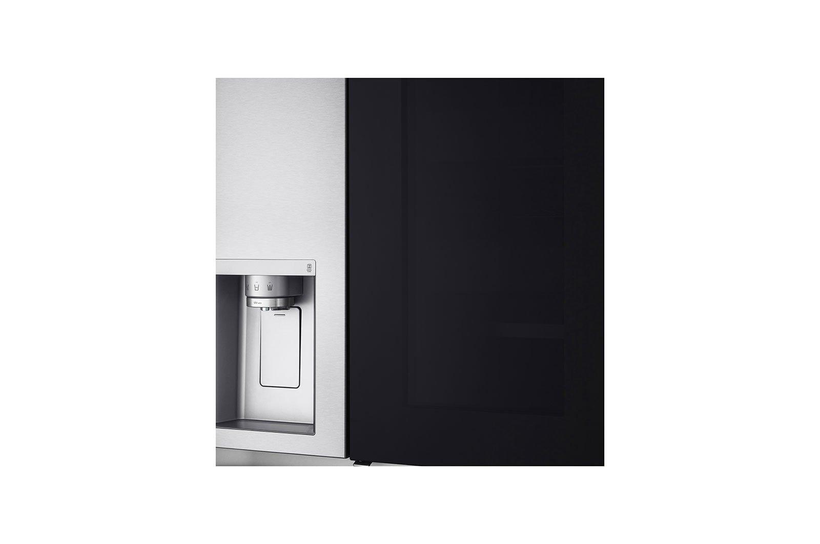 LG GSXV90BSDE InstaView Side-by-Side Kühlschrank mit Craft Ice & Wasserspender