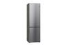 LG Kühl-Gefrierkombination 384L, Inverter Linear Kompressor, A-Klasse, Platinum Silber