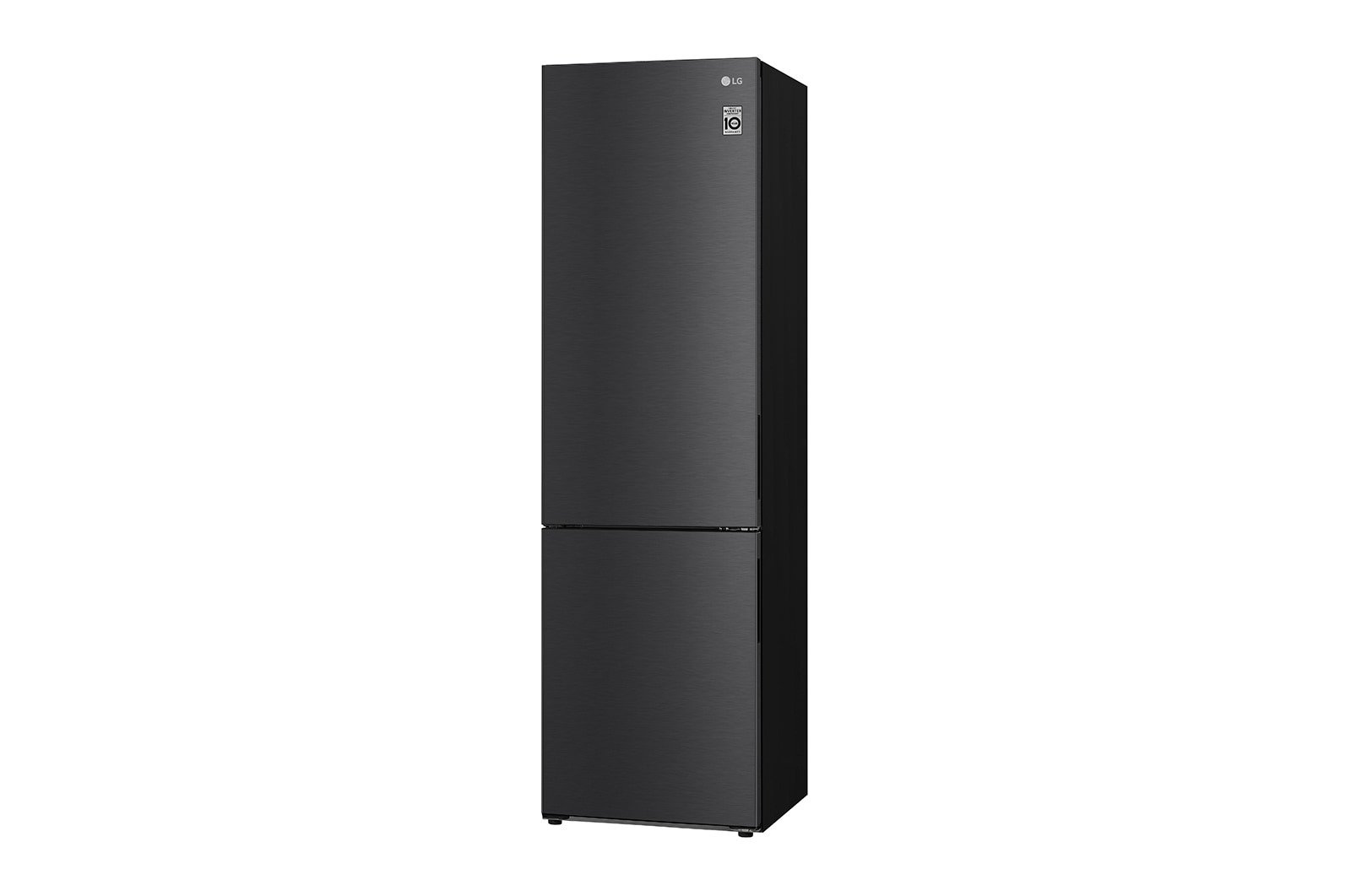 LG Kühl-Gefrierkombination 384L Smart Inverter Kompressor Matte Black EEK C