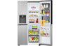 LG Side-by-Side Kühlschrank InstaView 635L, Eis, Crushed Ice, Wasserspender, Smart Inverter