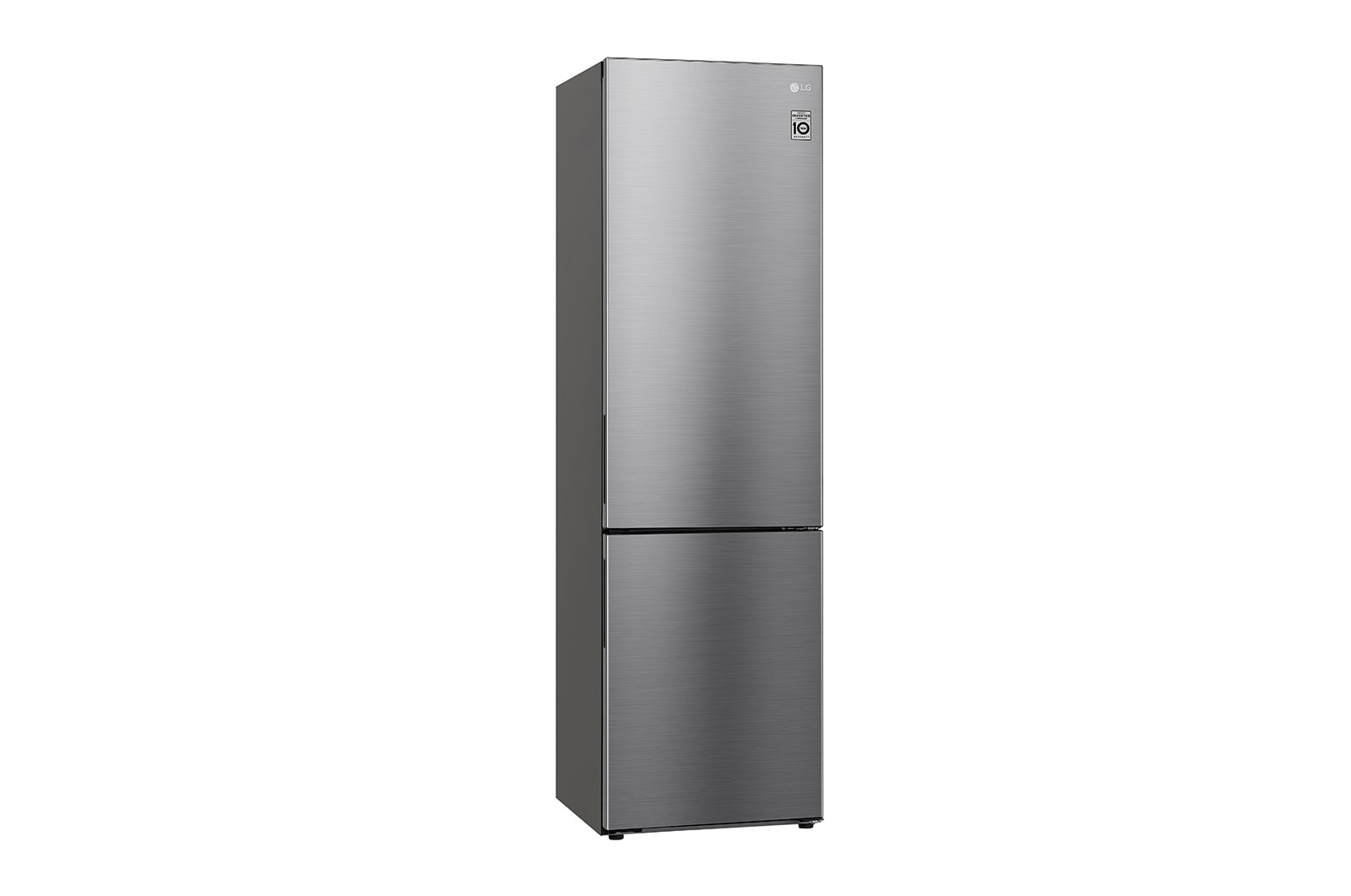 LG NatureFRESH Kühl-Gefrierkombination Edelstahl, 384L, Smart Inverter Compressor, 203cm hoch
