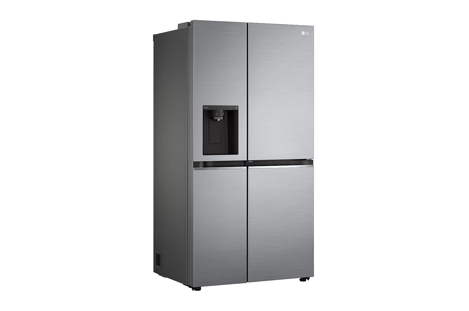 LG Side-by-Side Kühlschrank, Silber, Door-in-Door, 635L, Eis- & Wasserspender