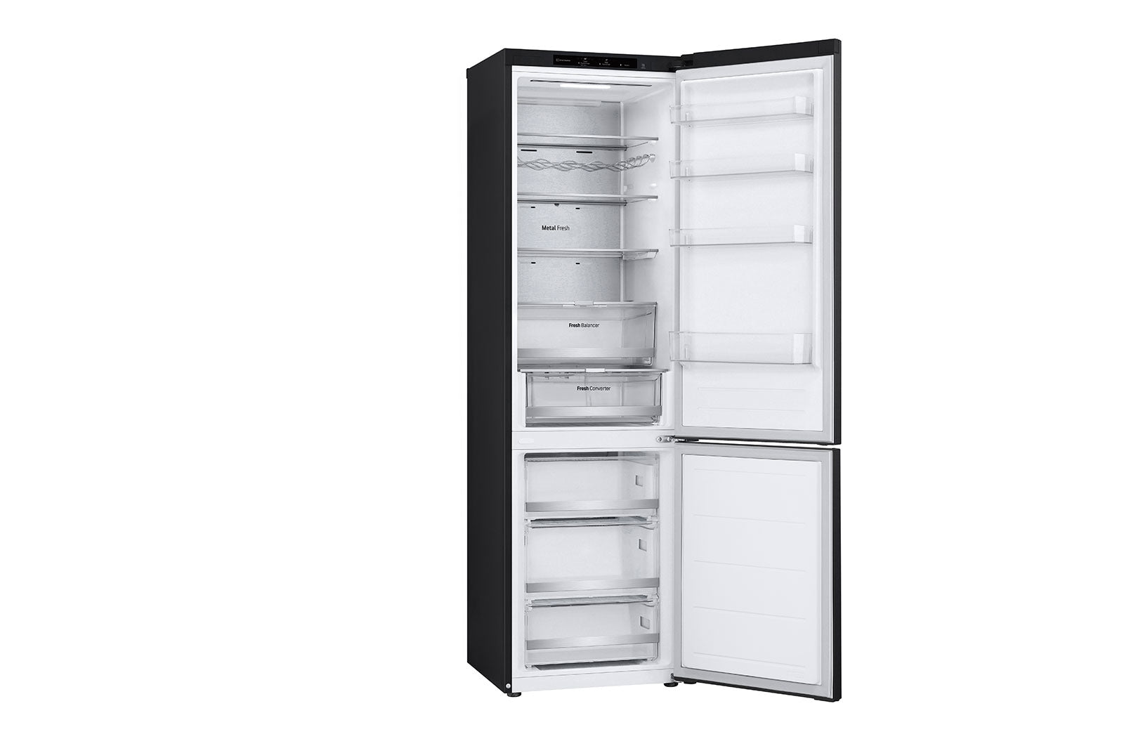 LG GBV7280CEV Kühl-Gefrierkombination 387L, Smart Inverter Kompressor, Essence Black Steel