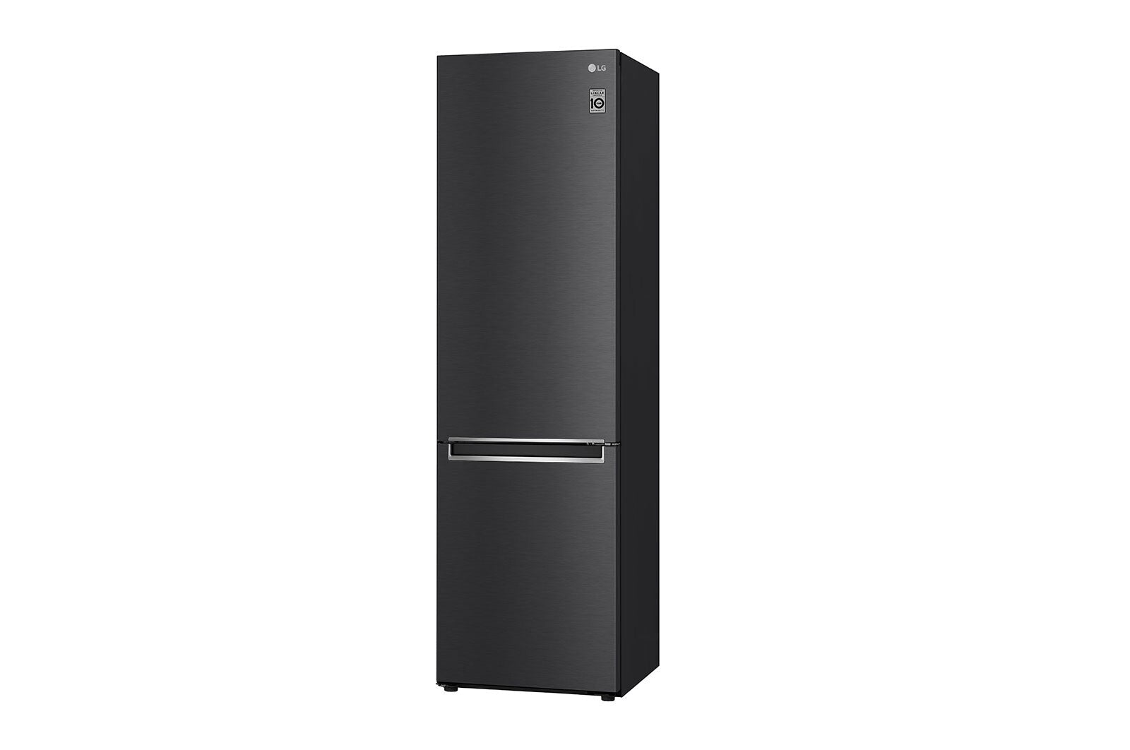 LG Kühl-Gefrierkombination Matt Schwarz: 384L, 203cm hoch, Inverter Linear Kompressor