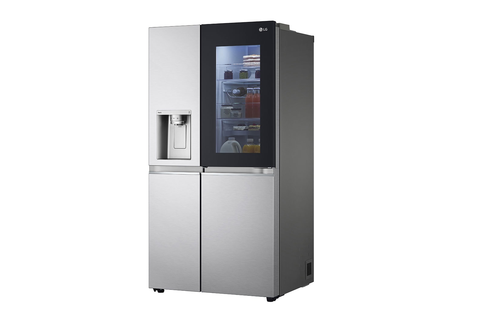 LG GSXV90BSDE InstaView Side-by-Side Kühlschrank mit Craft Ice & Wasserspender