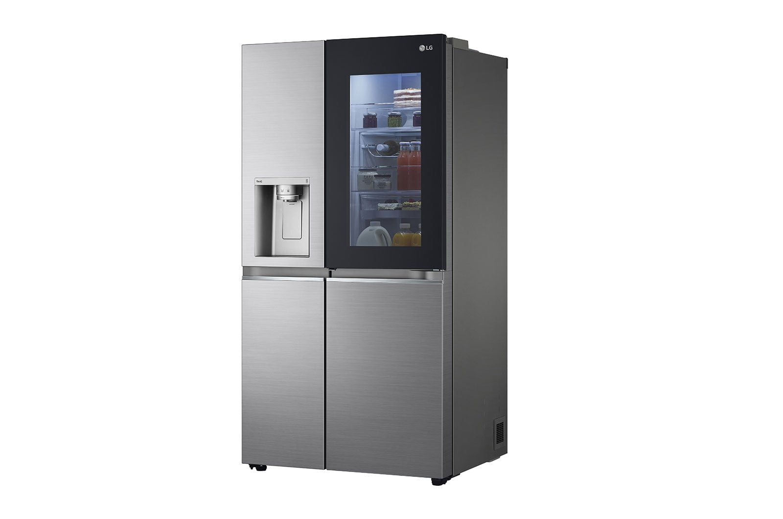 LG GSXV91PZAE Side-by-Side Kühlschrank: InstaView, Eisspender, 635L, Platinum Silber