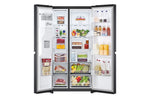 Lade das Bild in den Galerie-Viewer, LG Side-by-Side Kühlschrank GSLV71MCTD, Matte Black, Total No Frost, Eis- &amp; Wasserspender, ThinQ Smart
