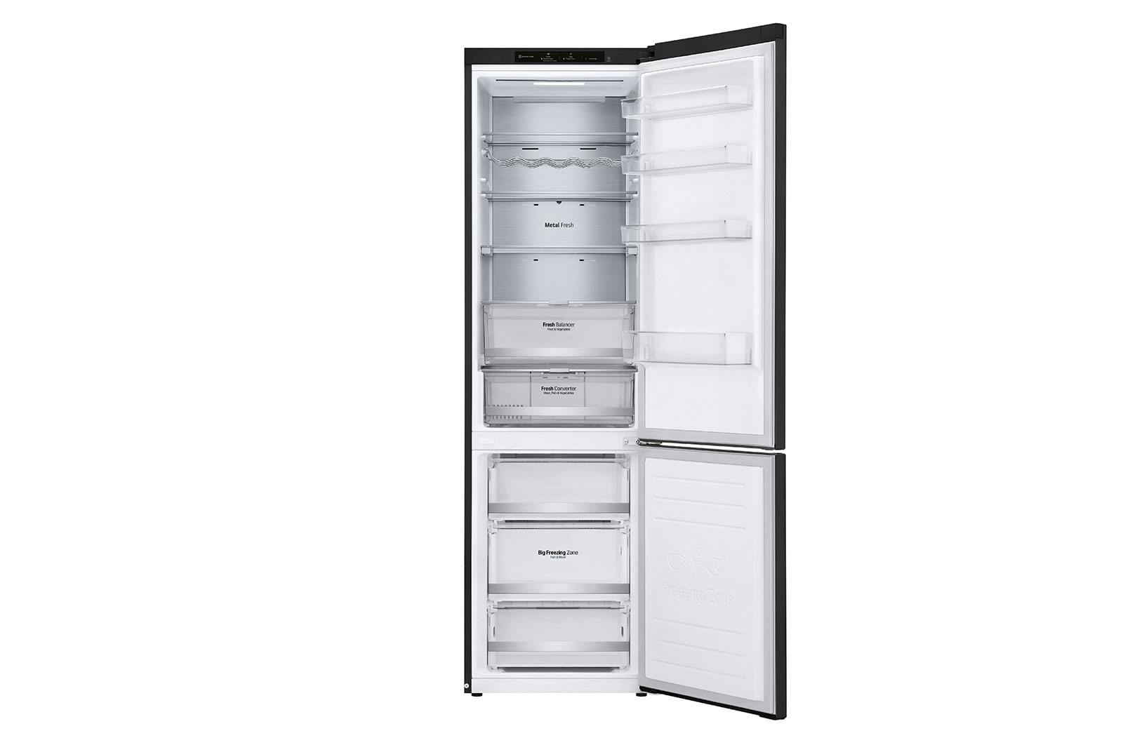 LG GBB72MCVCN1 Kühl-Gefrierkombination Mattschwarz Inverter Linear Compressor® für Frische