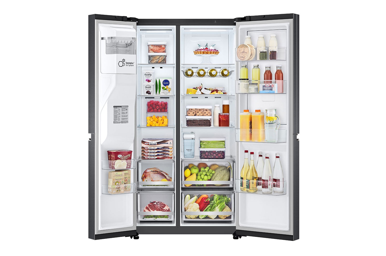LG GSJV71MCLE Side-by-Side Kühlschrank: Door-in-Door, Eisspender, effizient, 635L Kapazität