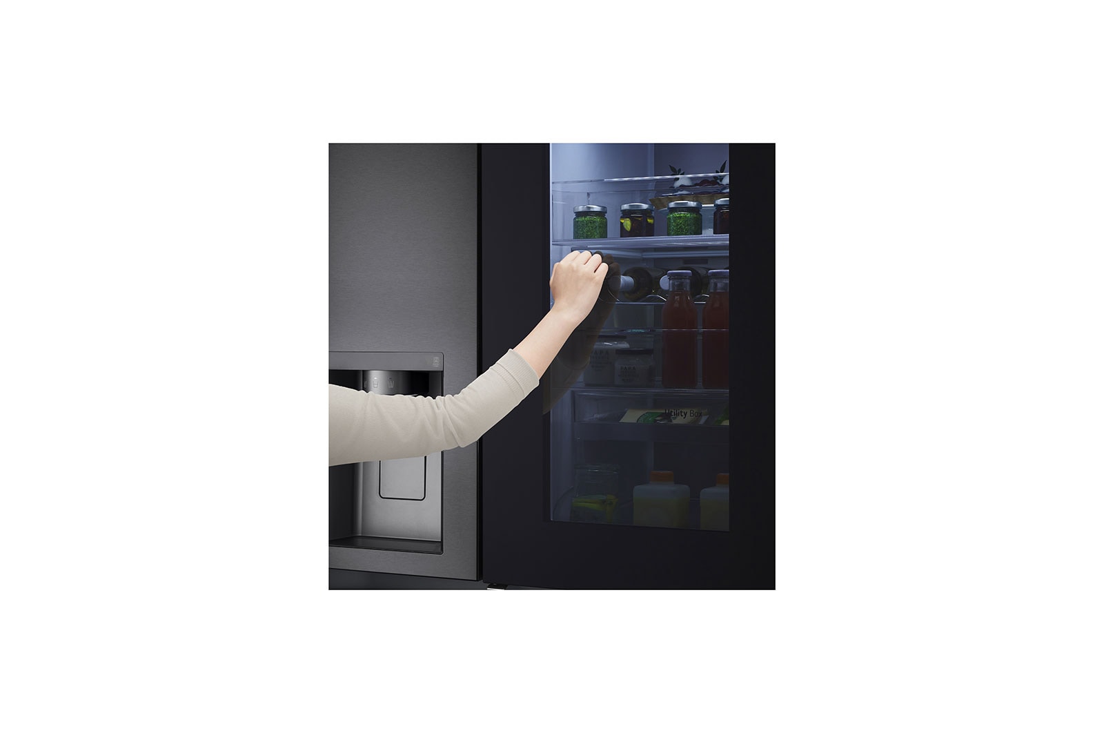LG InstaView Side-by-Side Kühlschrank: Smart, Effizient mit Eis- & Wasserspender