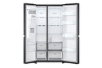 Lade das Bild in den Galerie-Viewer, LG Side-by-Side Kühlschrank GSLV71MCTD, Matte Black, Total No Frost, Eis- &amp; Wasserspender, ThinQ Smart
