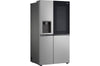 LG Side-by-Side Kühlschrank InstaView 635L, Eis, Crushed Ice, Wasserspender, Smart Inverter