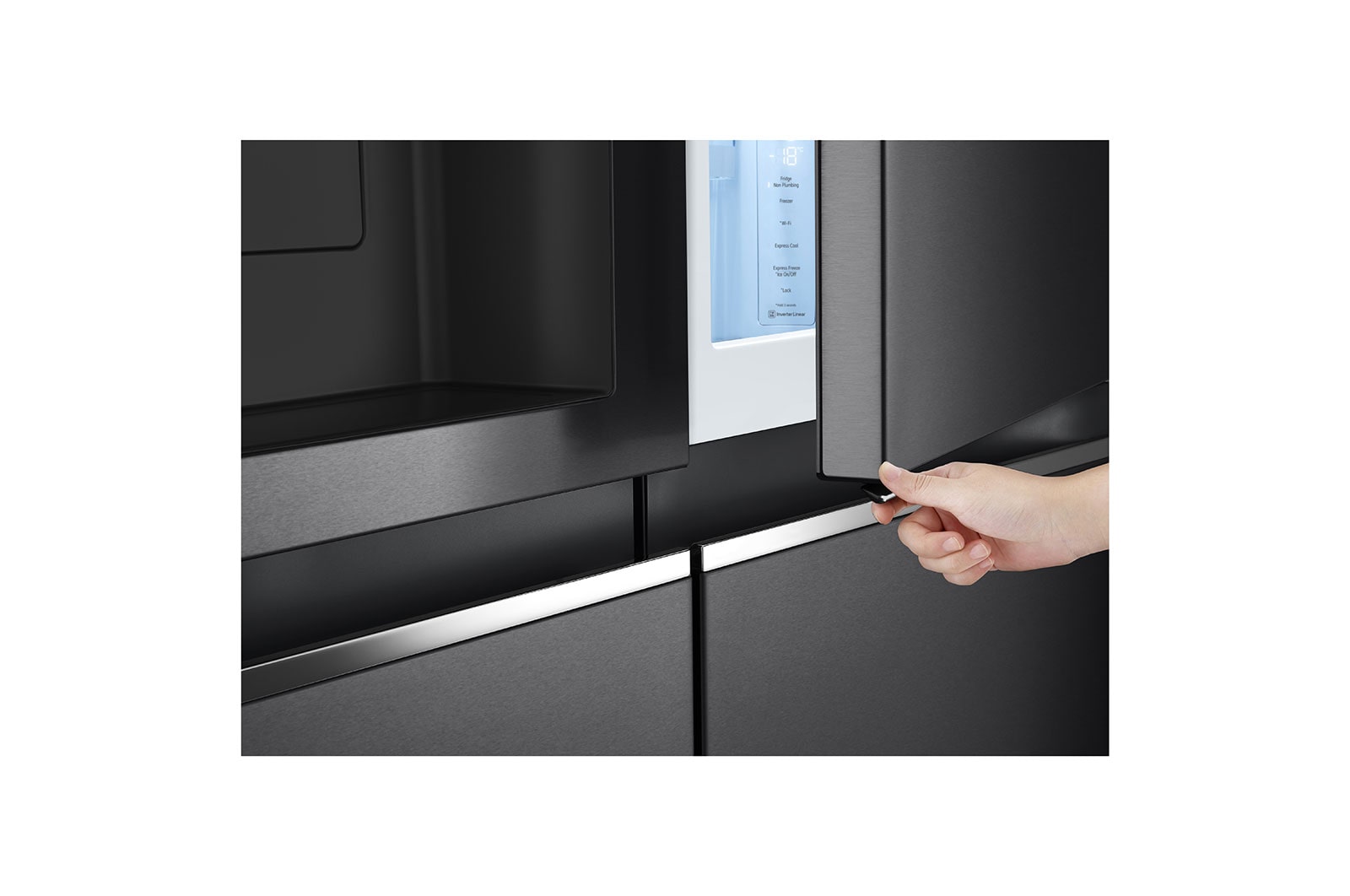 LG GSJV71MCLE Side-by-Side Kühlschrank: Door-in-Door, Eisspender, effizient, 635L Kapazität