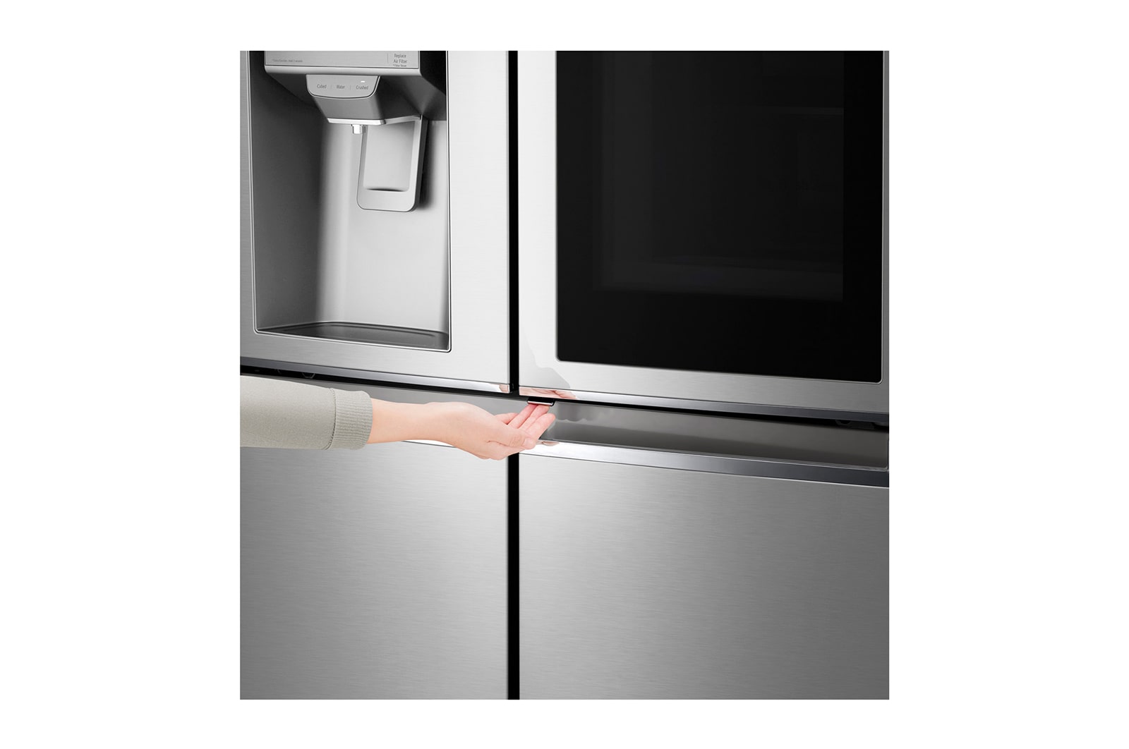 LG InstaView Side-by-Side Kühlschrank: 638L Multi-Door mit Eis- & Wasserspender