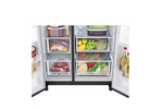 Lade das Bild in den Galerie-Viewer, LG Side-by-Side Kühlschrank GSLV71MCTD, Matte Black, Total No Frost, Eis- &amp; Wasserspender, ThinQ Smart

