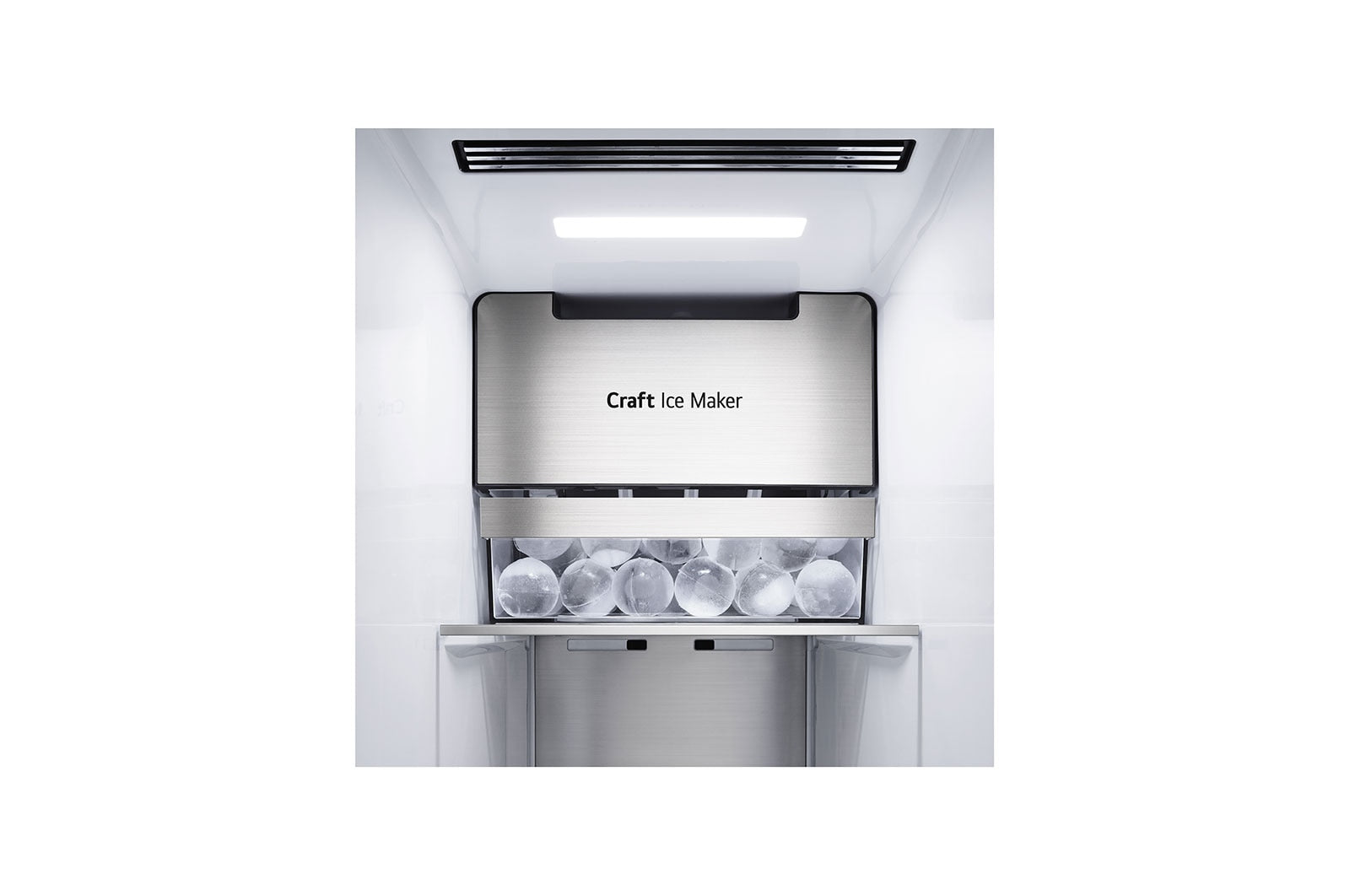 LG GSXV90BSDE InstaView Side-by-Side Kühlschrank mit Craft Ice & Wasserspender