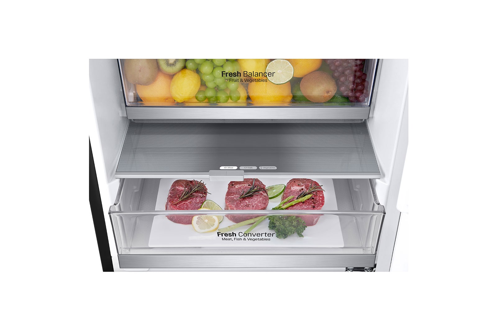 LG GBB72MCVCN1 Kühl-Gefrierkombination Mattschwarz Inverter Linear Compressor® für Frische