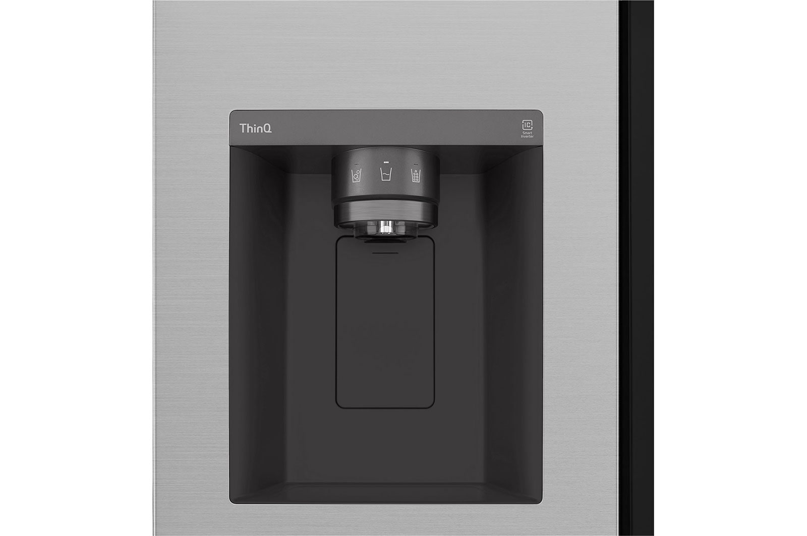 LG Side-by-Side Kühlschrank InstaView 635L, Eis, Crushed Ice, Wasserspender, Smart Inverter
