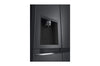 LG Side-by-Side Kühlschrank GSLV71MCTD, Matte Black, Total No Frost, Eis- & Wasserspender, ThinQ Smart