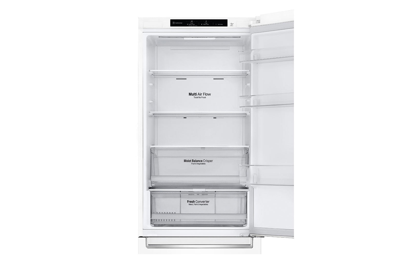 LG GBB61SWGCN1 Kühl-Gefrierkombination: Smart Inverter, NatureFRESH, Super White