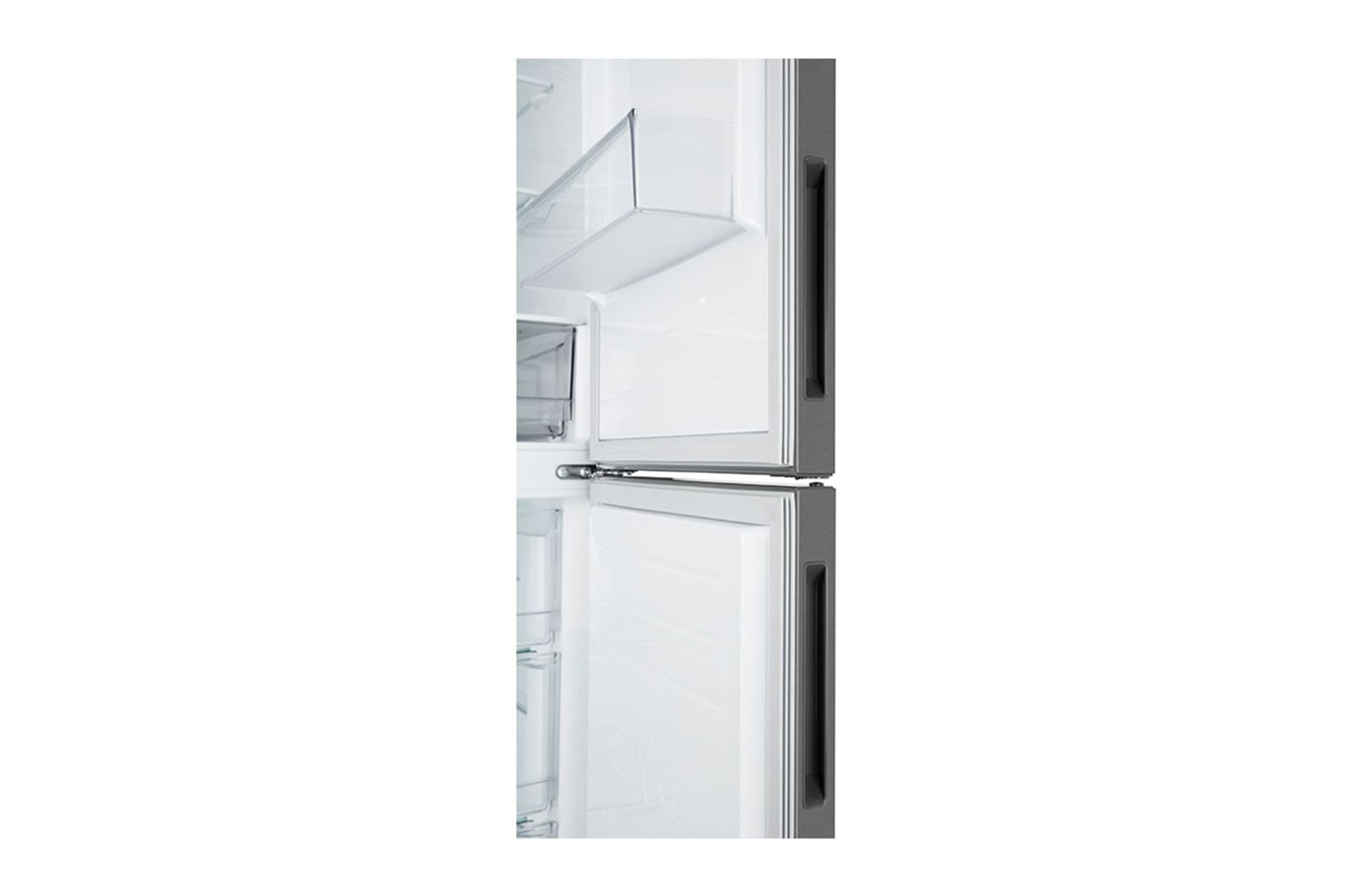 LG Kühl-Gefrierkombination 384L Smart Inverter, Dark Graphite, Energieeffizienz C