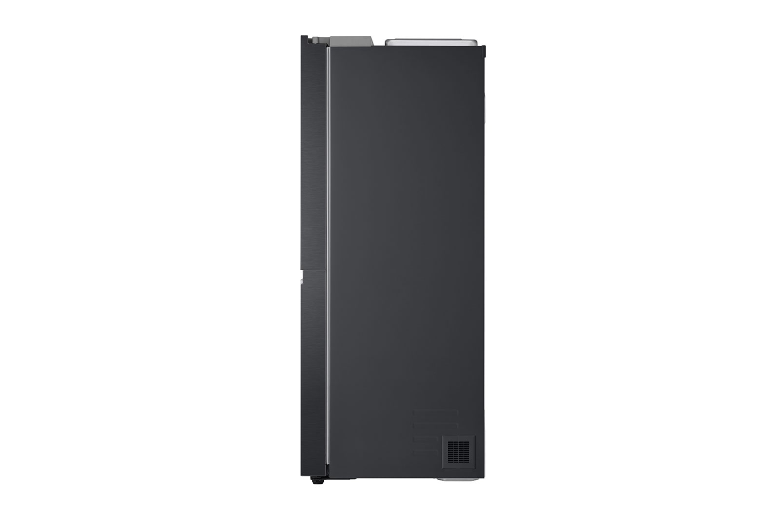 LG Side-by-Side Kühlschrank GSLV71MCTD, Matte Black, Total No Frost, Eis- & Wasserspender, ThinQ Smart